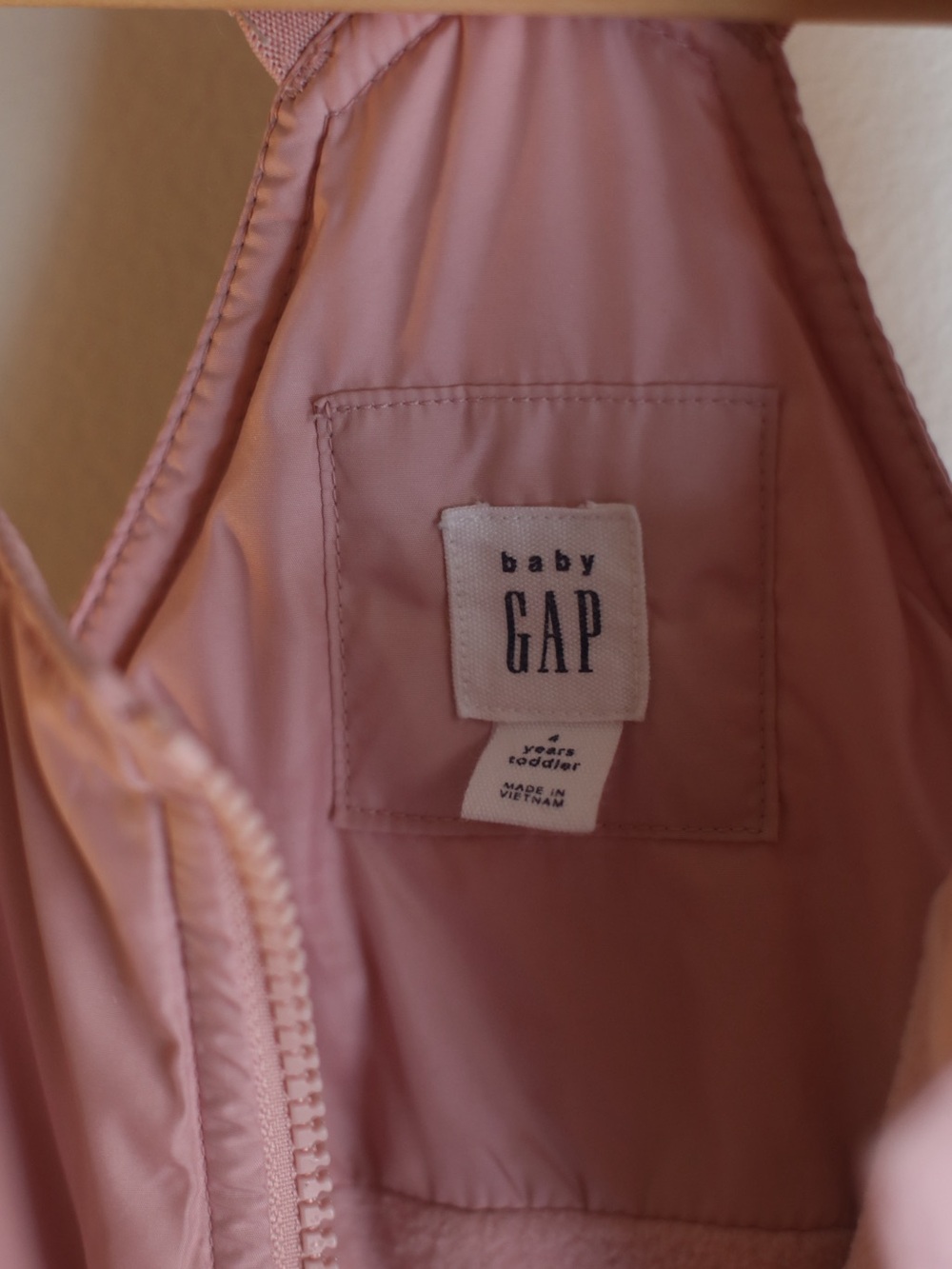 Baby Gap Kids Toddler Girls Pink Snow Suit Pants Bib Overalls Winter 4T 4 Years - Picture 4 of 10
